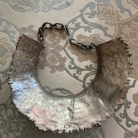 French Designer BICHE DE BERE PARIS Pewter Silver Collar RARE - Picture 5 of 10